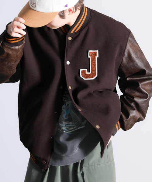 《Javaジャバコラボ》ヴィンテージ風 メルトンスタジャン jv1209017