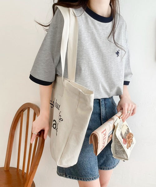 《Javaジャバコラボ》【sustaina+】大人の上質Tシャツ。オーガニックコットンリンガーTEE jv1260114