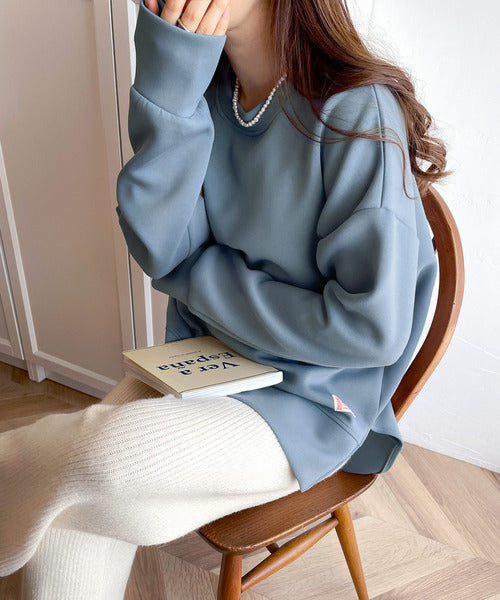《JaVaジャバ コラボ》滑らか＆艶やか。ゆったりダンボールニットプルオーバー jv1160002