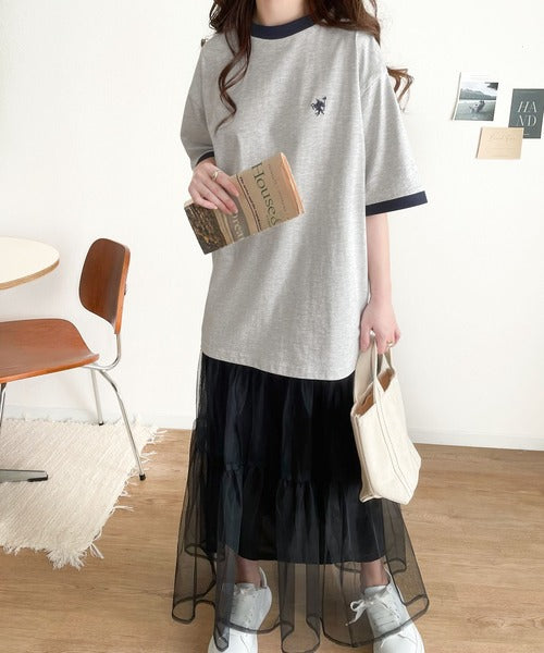 《Javaジャバコラボ》【sustaina+】大人の上質Tシャツ。オーガニックコットンリンガーTEE jv1260114