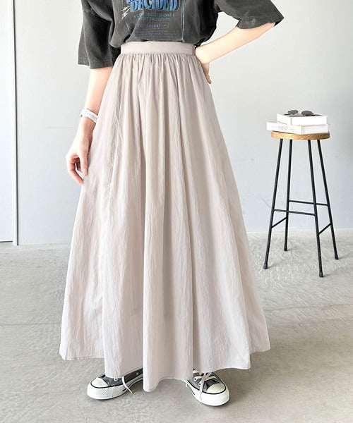 愛され、胸キュン。超軽量シアーナイロンフレアスカート ce1300001