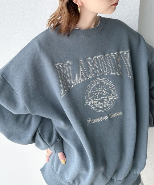 《Javaジャバコラボ》スポーティムードが今気分  2way立体刺繍バックヘンリー裏起毛PO jv1260014