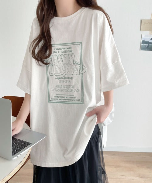 《Javaジャバコラボ》【sustaina+】色違いで揃えたくなるTee。オーガニックコットン混　綿100％前後2wayステッチ刺繍半袖Tシャツ jv1050136