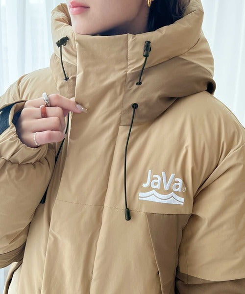 《Javaジャバコラボ》極暖、異素材パネルフェイクダウンジャケット cm0780011