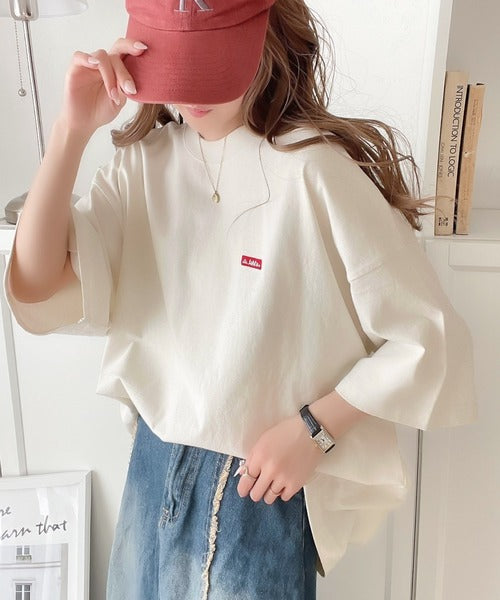 《Javaジャバコラボ》【sustaina+】バック刺繍で抜かりなくキマる。綿100％レシピ刺繍ビッグTシャツ jv1050170