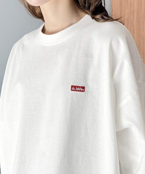 《Javaジャバコラボ》【sustaina+】バック刺繍で抜かりなくキマる。綿100％レシピ刺繍ビッグTシャツ jv1050170