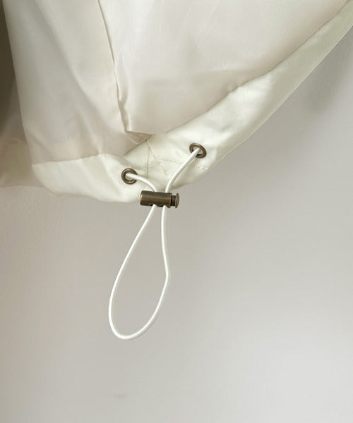 《Javaジャバコラボ》大人の優秀アウター。ノーカラー中綿キルティングダウン jv1110042