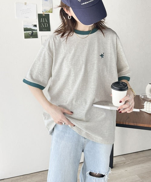 《Javaジャバコラボ》【sustaina+】大人の上質Tシャツ。オーガニックコットンリンガーTEE jv1260114