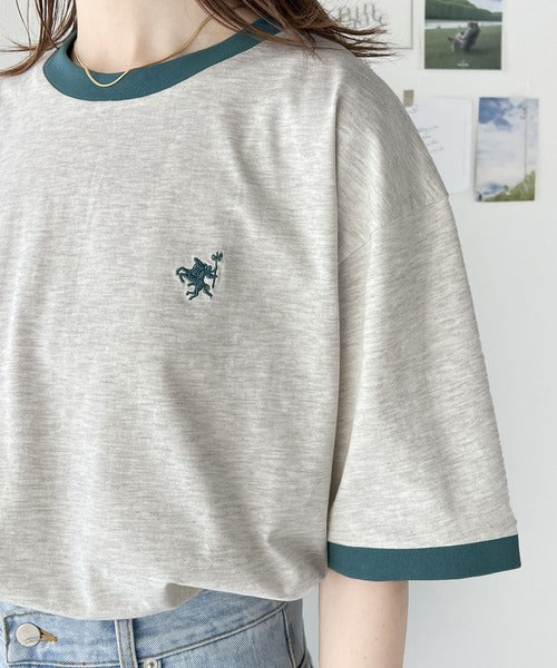 《Javaジャバコラボ》【sustaina+】大人の上質Tシャツ。オーガニックコットンリンガーTEE jv1260114