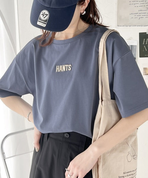コーデを上品に魅せる。接触冷感立体刺繍Tシャツ ce1260122