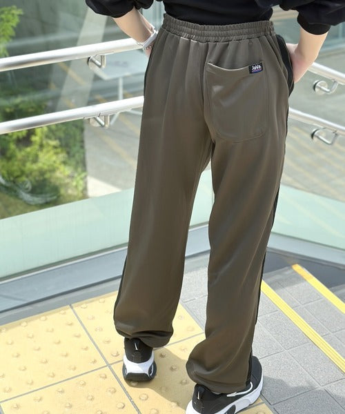《JaVa ジャバコラボ》ジャージ素材ダブルライントラックパンツ（セットアップ可能） jv1029027
