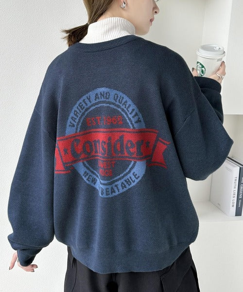《JAVAジャバ 別注》4wayダブルジャガードクルーネックニット jv1050124