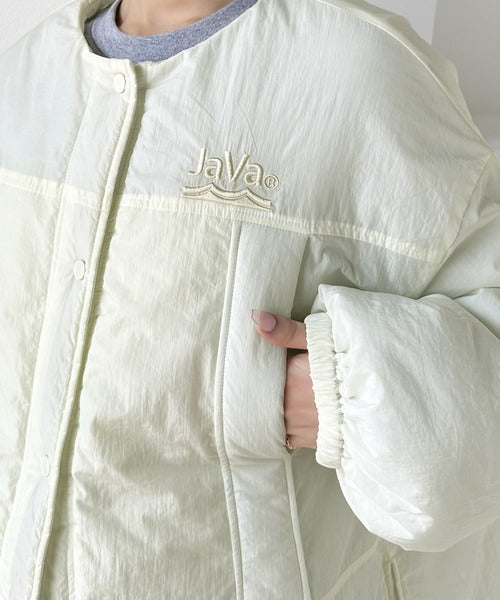《JaVaジャバ 別注》2way取り外し可能! スタンドカラー サイドスリット中綿モンスターコート jv1260021