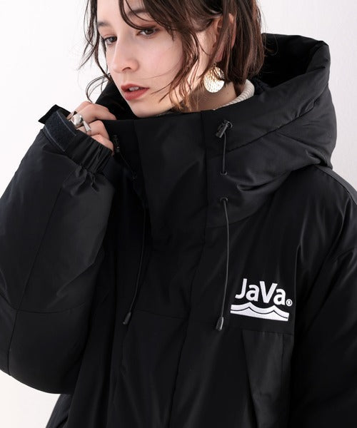 《Javaジャバコラボ》極暖、異素材パネルフェイクダウンジャケット cm0780011
