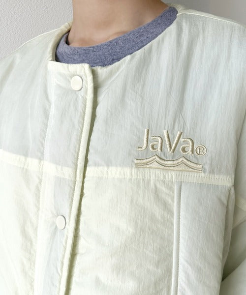 《JaVaジャバ 別注》2way取り外し可能! スタンドカラー サイドスリット中綿モンスターコート jv1260021