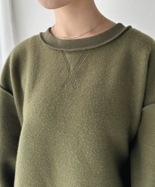 《Java ジャバコラボ》2wayリバーシブル裏起毛×キルティング切替プルオーバー jv1050102