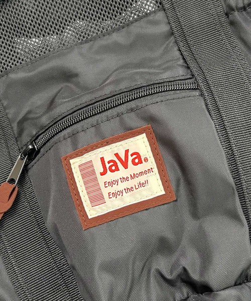 《JaVaジャバ コラボ》ころんと可愛い。2wayアウトドア巾着メッシュバッグ jv1159001