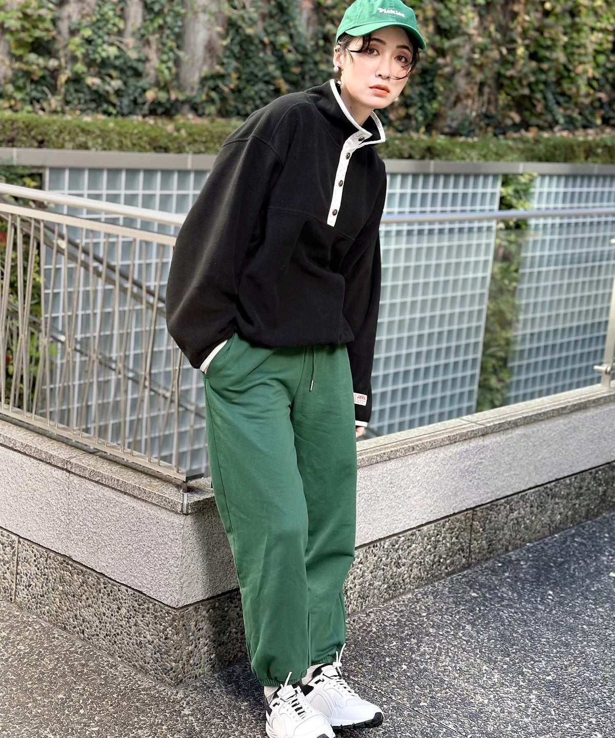 《JaVa ジャバコラボ》新・あったかItem。配色フリースプルオーバー jv1050003