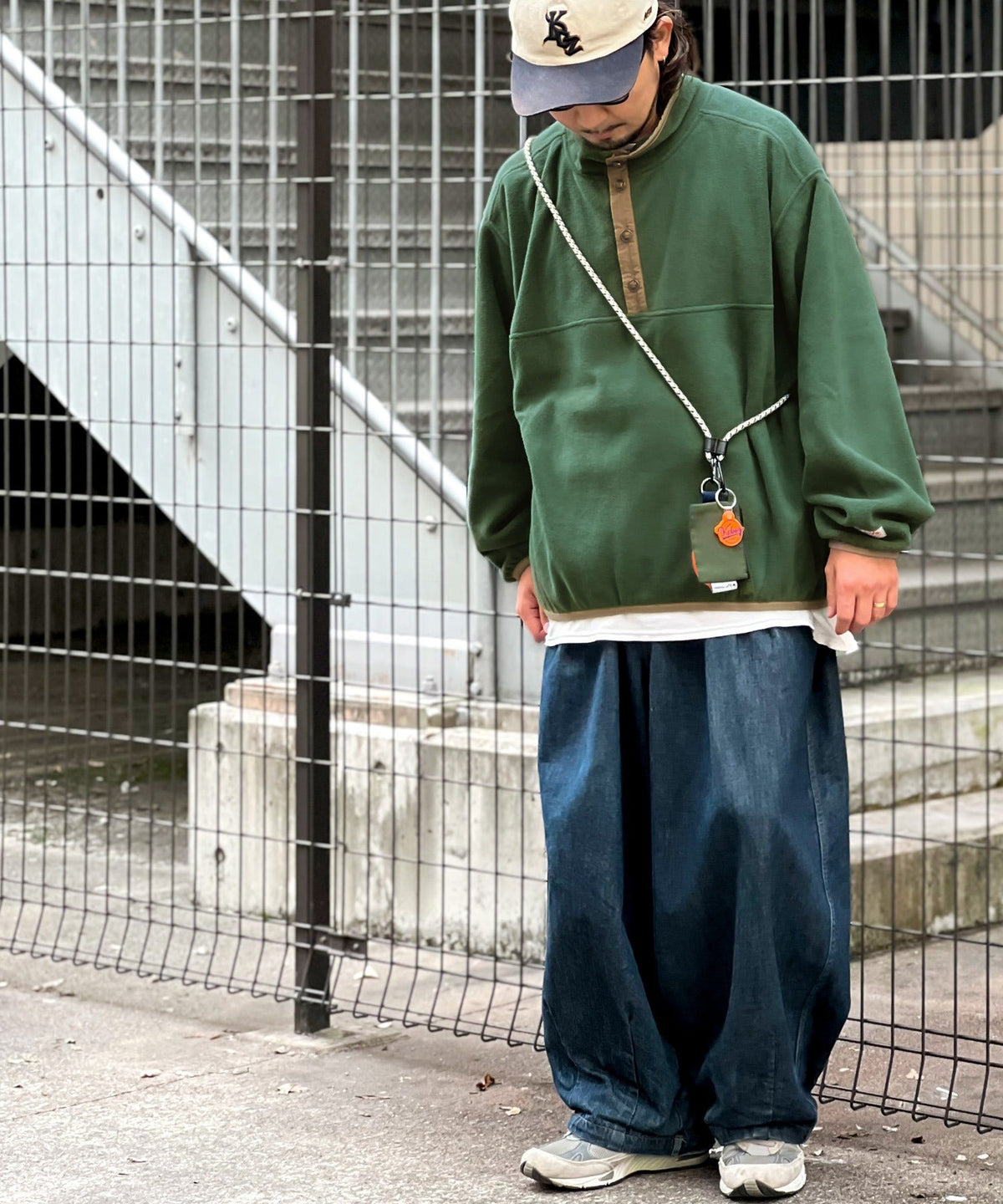《JaVa ジャバコラボ》新・あったかItem。配色フリースプルオーバー jv1050003