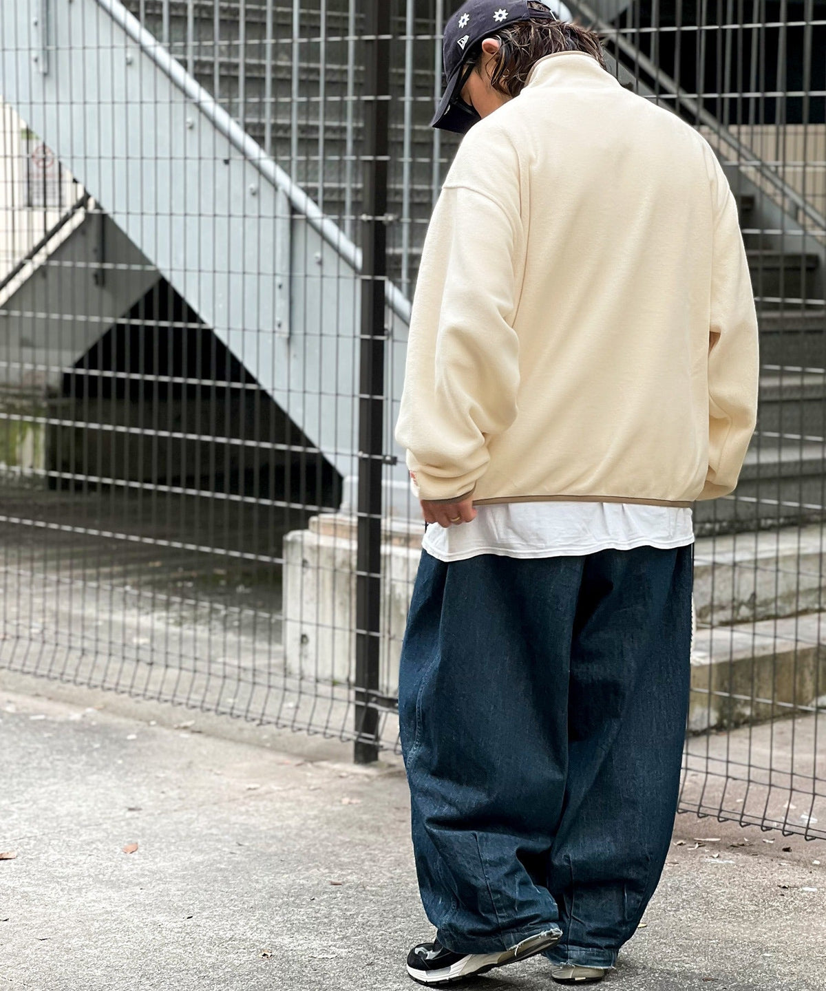 《JaVa ジャバコラボ》新・あったかItem。配色フリースプルオーバー jv1050003