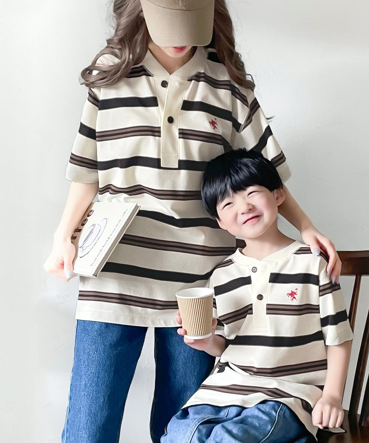 《JaVaジャバ コラボ》【family+】大人のこなれスポーティー。吸水速乾・胸刺繍半袖ポロトップス jv1050138